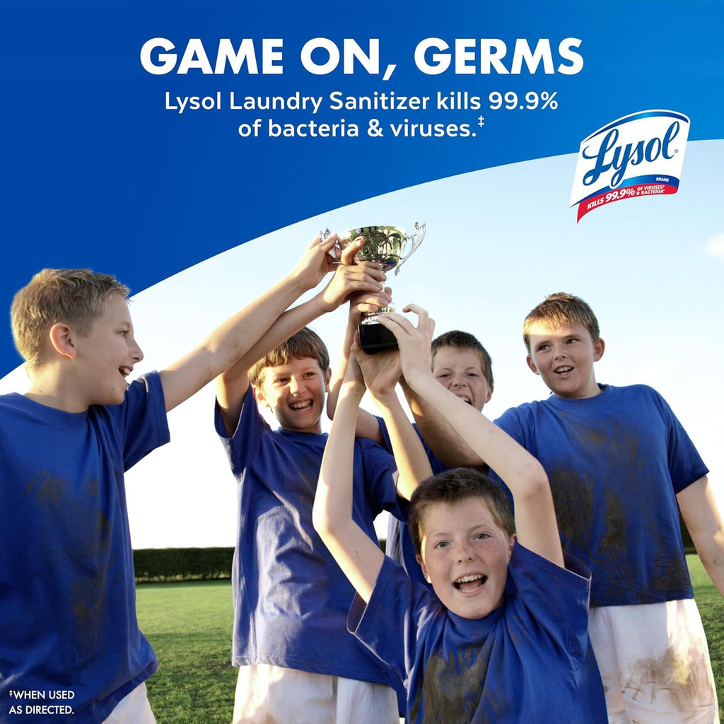 Lysol Laundry Sanitizer Liquid, Detergent Additive, Crisp Linen, 90oz