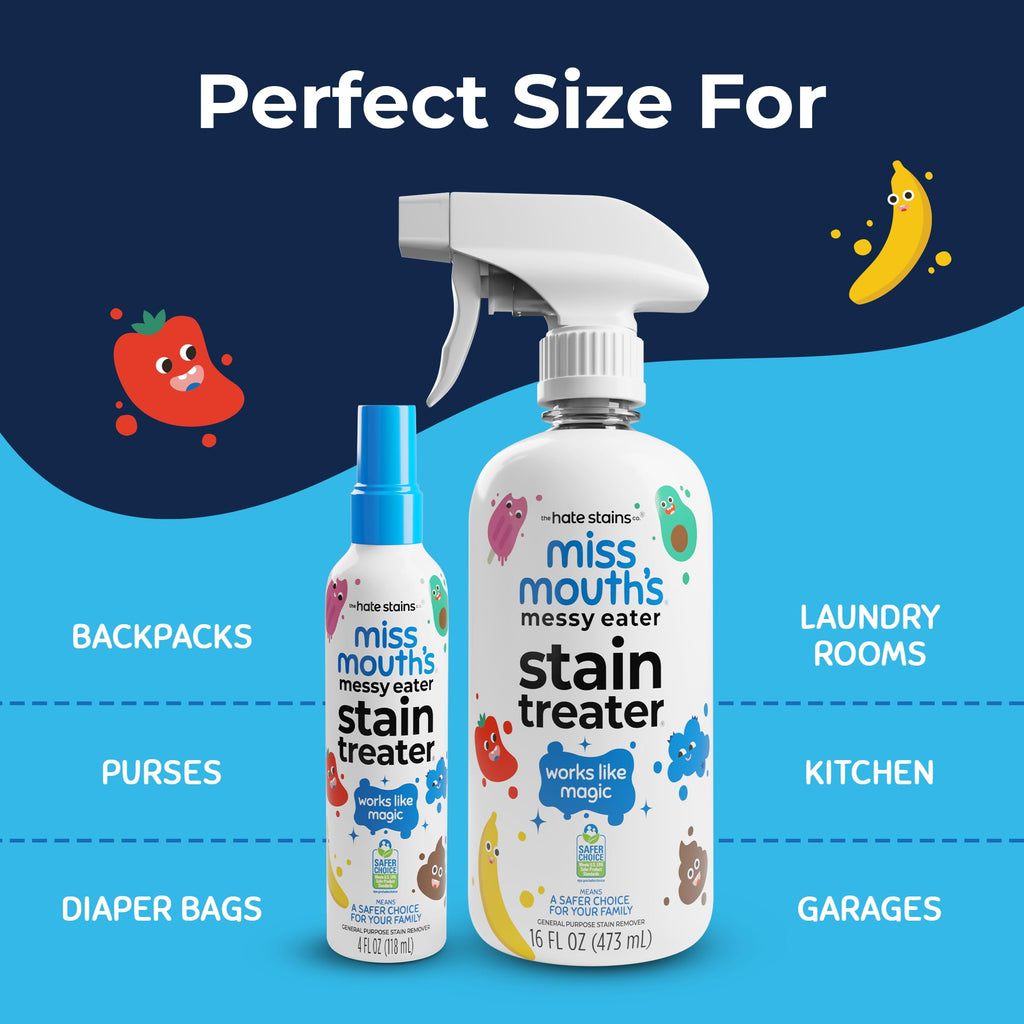 Miss Mouth's Messy Eater Stain Treater Spray, Laundry Stain Remover, 4 Oz