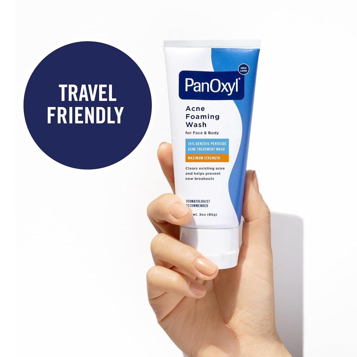 PanOxyl Acne Foaming Wash, 10% Benzoyl Peroxide, For Face & Body, 5.5 oz