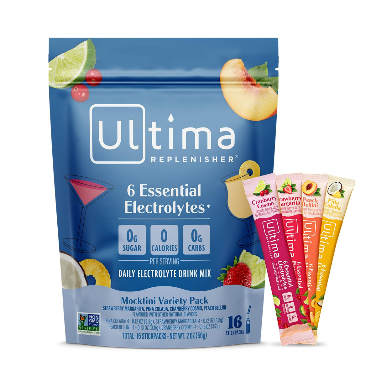 Ultima Replenisher Pink Lemonade Electrolyte Packets, 20 Stickpacks