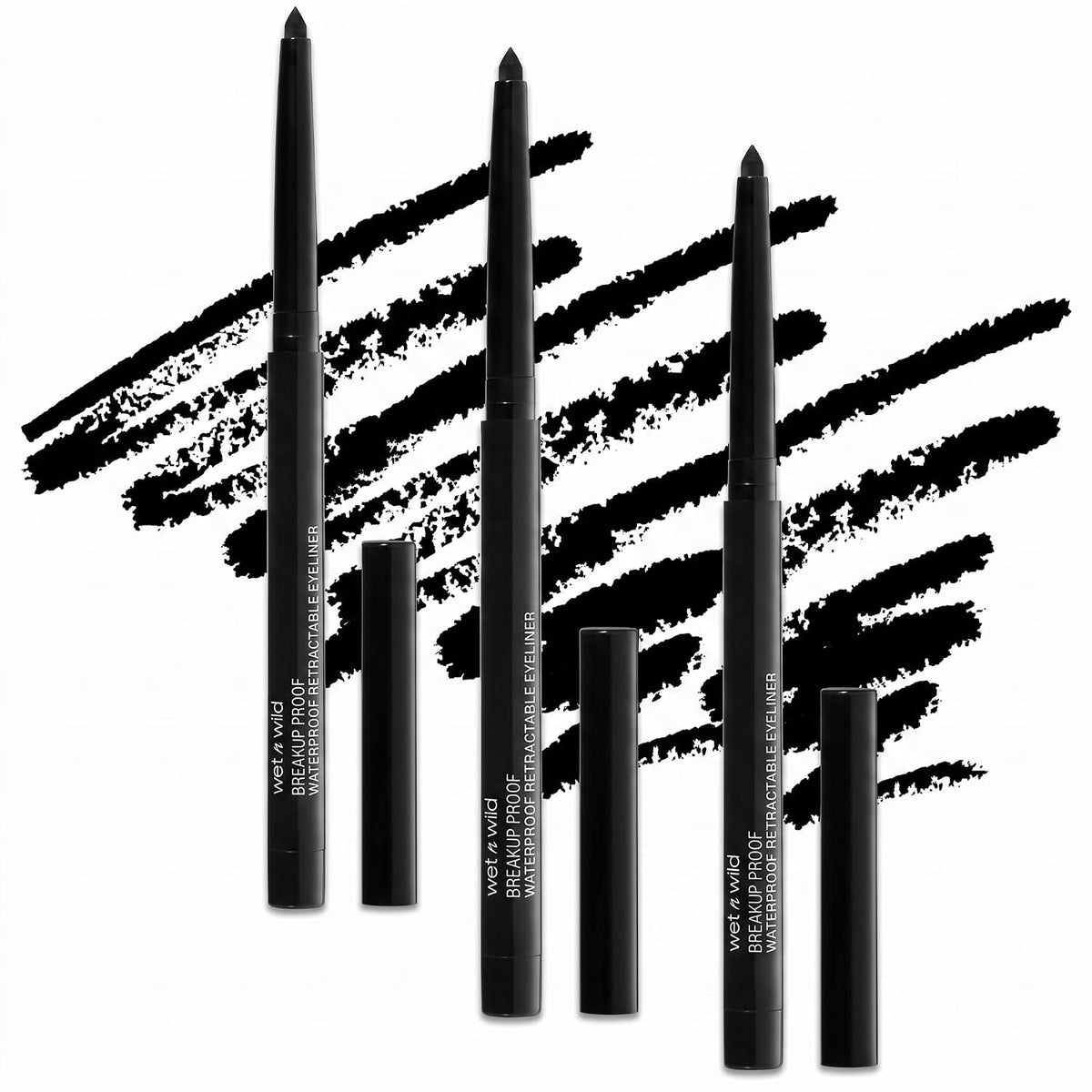 wet n wild Mega Last Breakup Proof Waterproof Retractable Gel Eyeliner - Ultra Pigmented 16-Hour Long Wear, Smudge Proof Satin Finish Formula, Cruelty-Free & Vegan - Brick Brown