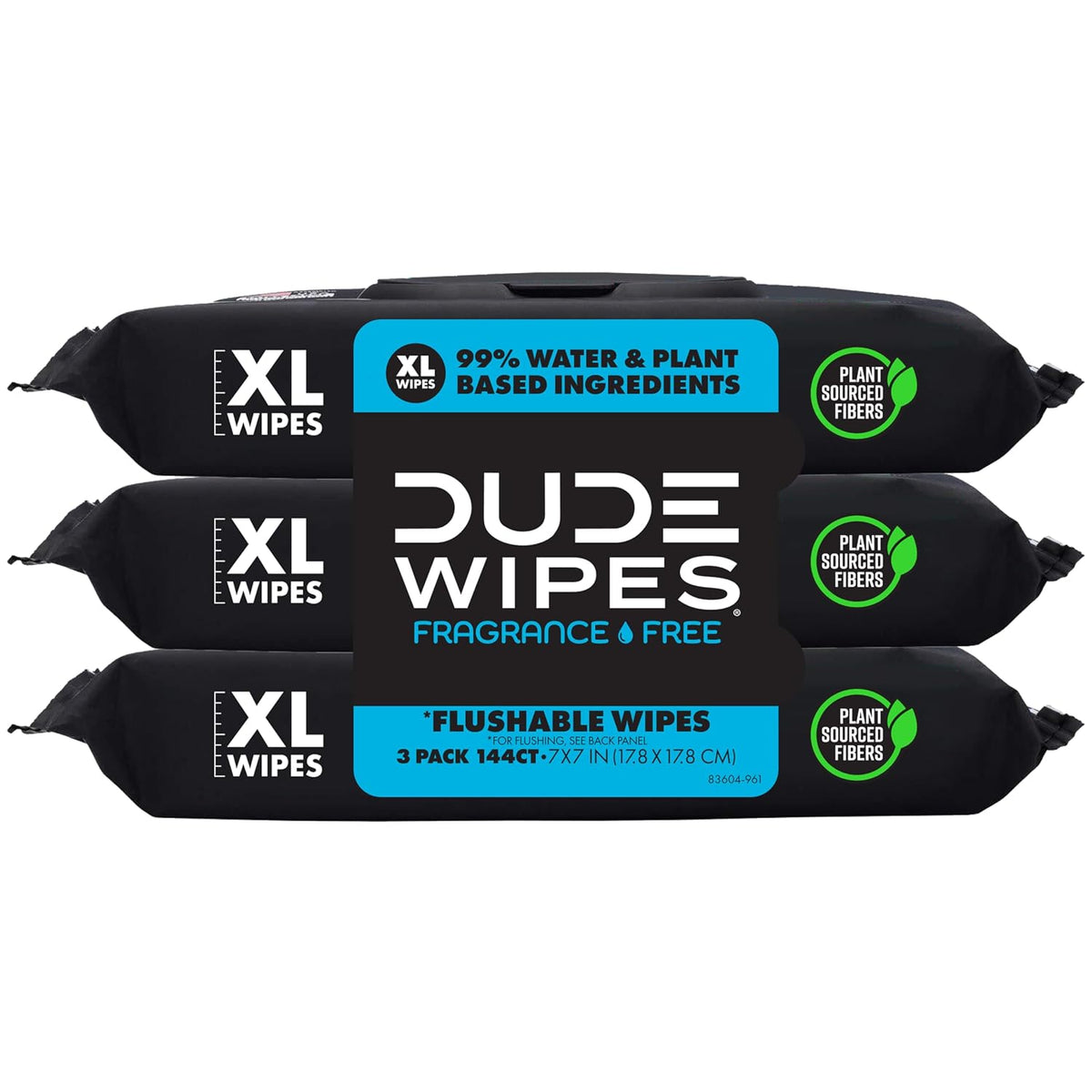 DUDE Wipes Unscented Adult Flushable Wet Wipes, Sensitive Skin, 288 Count