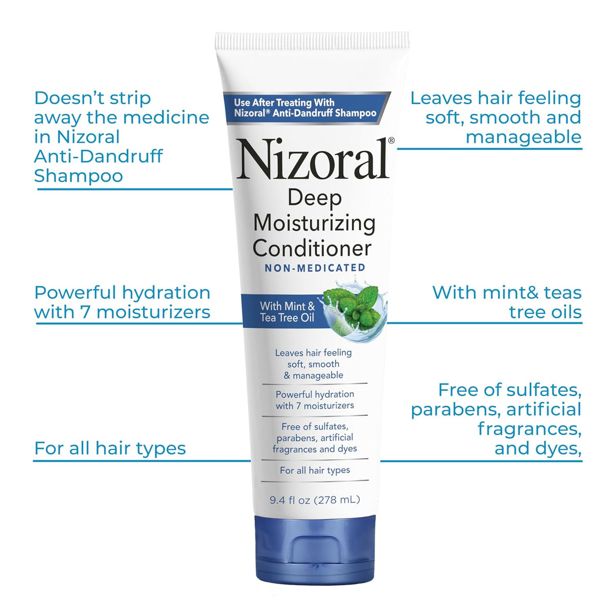 Nizoral Anti-Dandruff Shampoo with 1% Ketoconazole, Fresh Scent, 7 Fl Oz