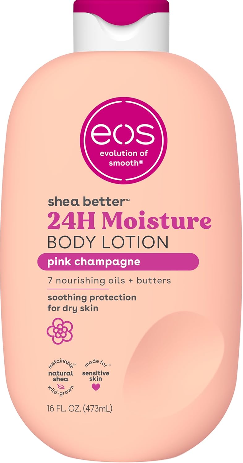 eos Shea Better Body Lotion- Strawberry Dream, with Natural Shea, 16 fl oz