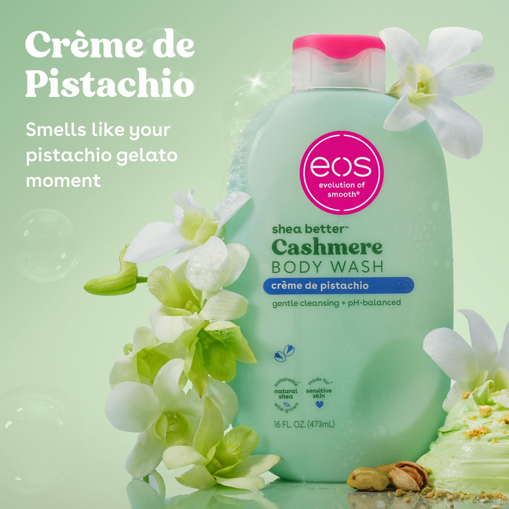eos Cashmere Body Wash- Vanilla Cashmere, Creamy Gel with Shea Butter, 16 fl oz