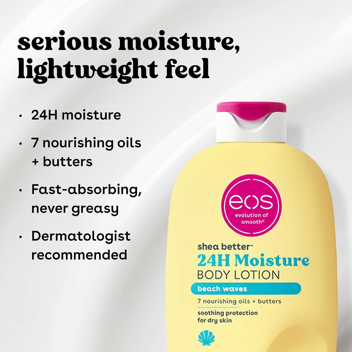 eos Shea Better Body Lotion- Strawberry Dream, with Natural Shea, 16 fl oz