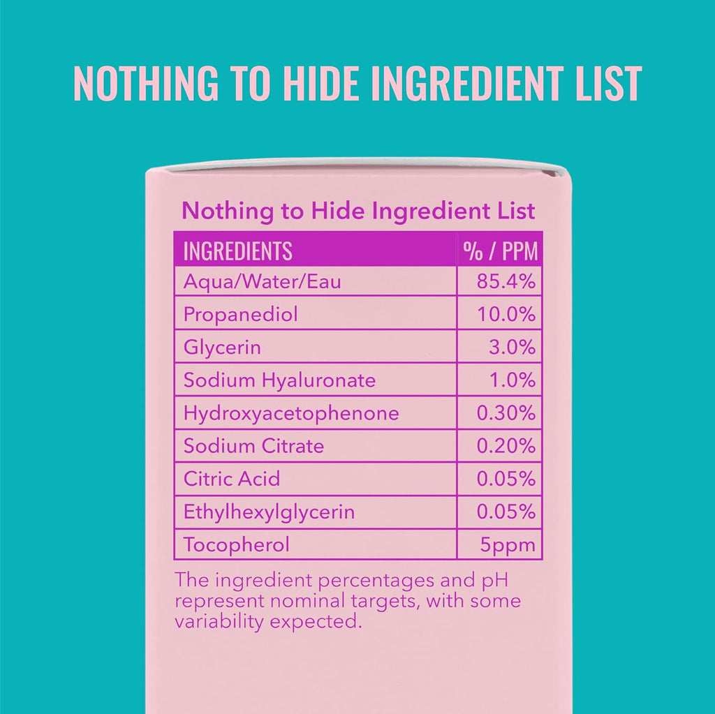 Good Molecules Hyaluronic Acid Serum for Face, 2.5 fl oz, Pack of 2