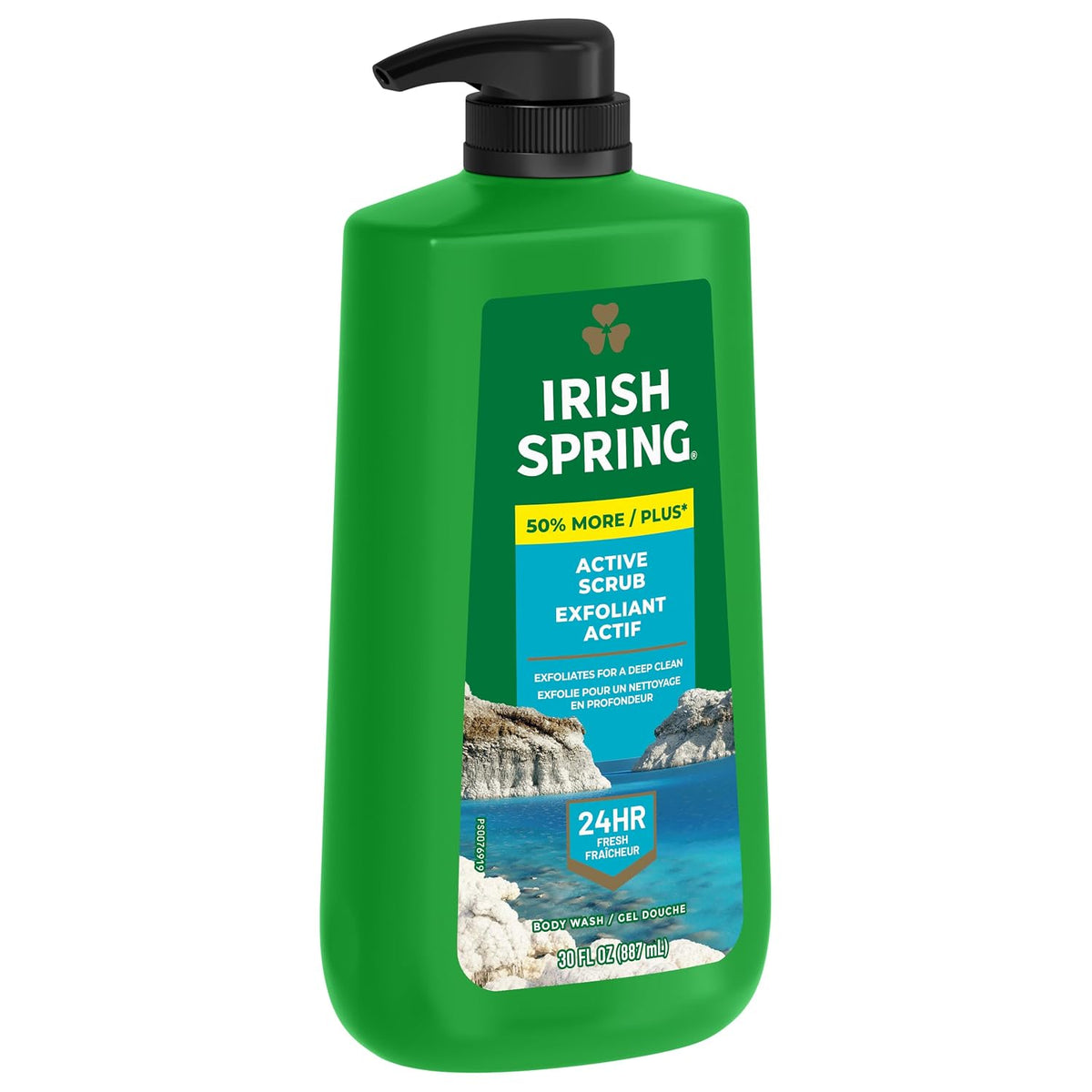 Irish Spring 5 in 1 Body Wash for Men, Fresh Eucalyptus & Bergamot, 887 mL