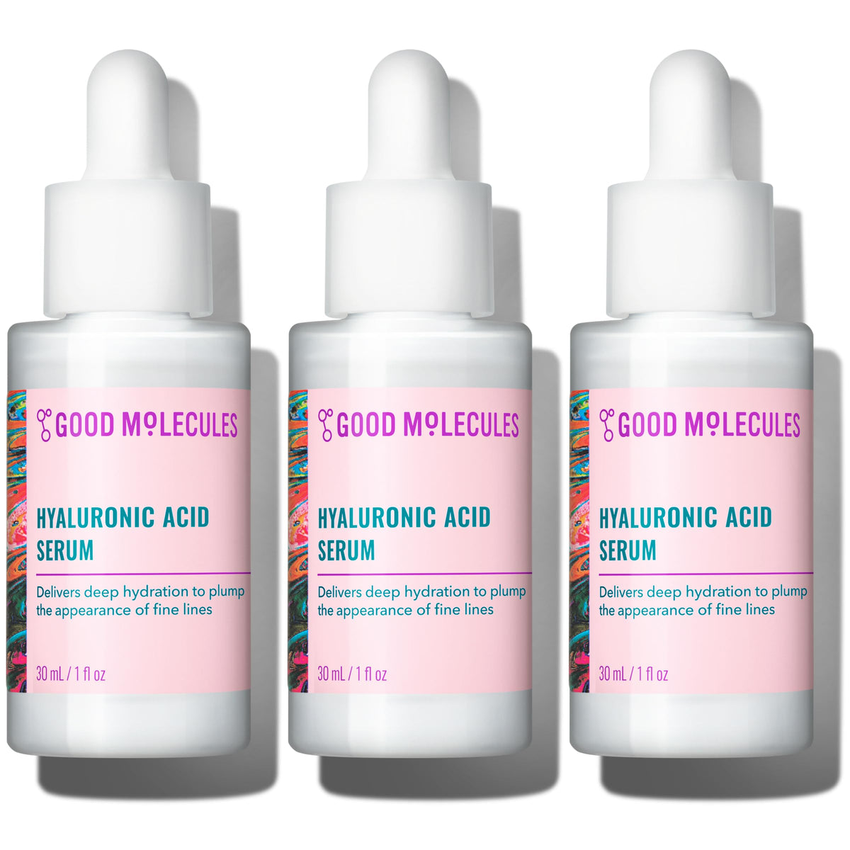 Good Molecules Hyaluronic Acid Serum for Face, 2.5 fl oz, Pack of 2