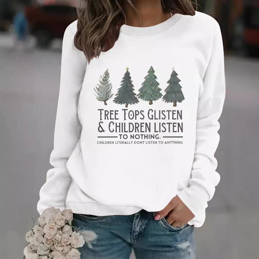 Printed pullover sweatshirt