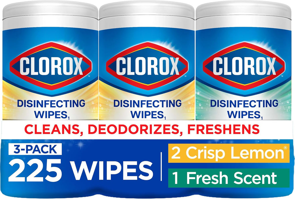 Clorox Disinfecting Wipes Cleaning Variety Pack, 75 Count, 3 Pack
