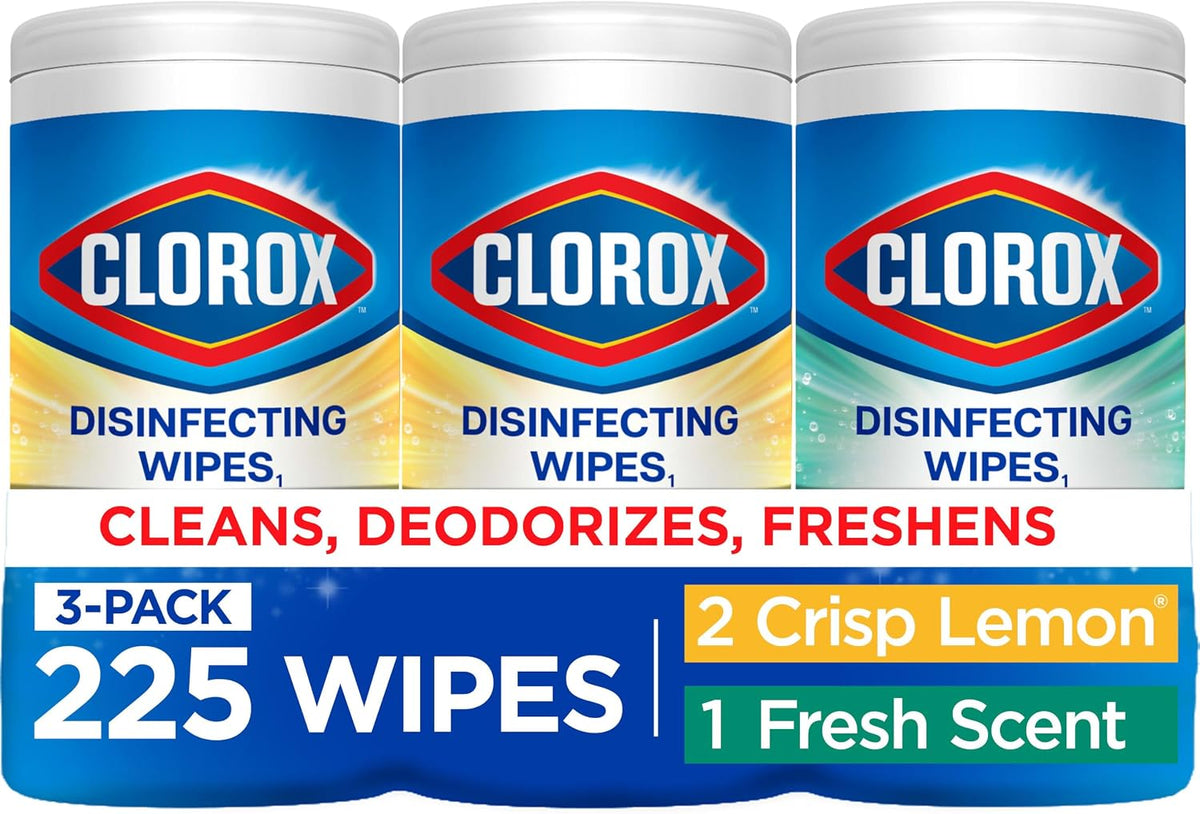 Clorox Disinfecting Wipes Cleaning Variety Pack, 75 Count, 3 Pack