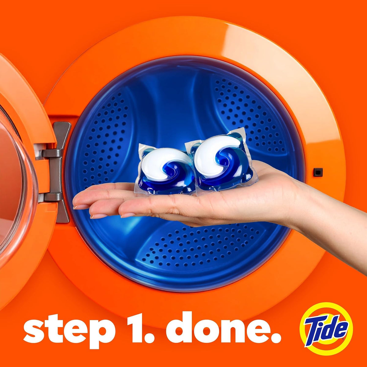 Tide PODS laundry detergent pacs, 3-in-1 Stain Remover, Odor Fighter, Color Protector, 112 Count, HE compatible, Spring Meadow Scent