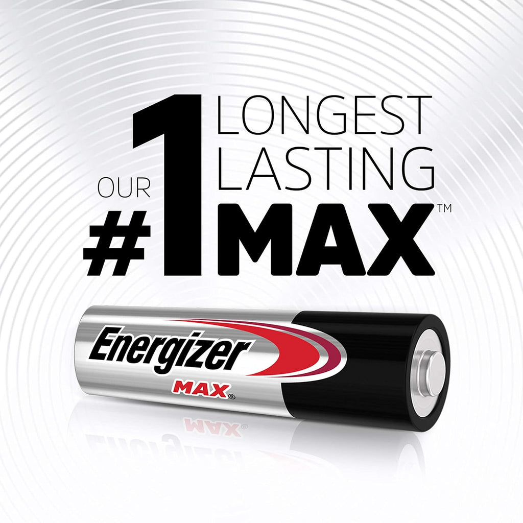 Energizer AA and AAA Batteries, 48 Count, Combo Pack Contains 24 Max Double A and 24 Max Triple A Batteries