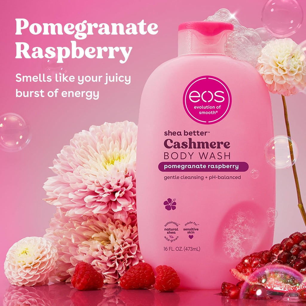 eos Cashmere Body Wash- Vanilla Cashmere, Creamy Gel with Shea Butter, 16 fl oz