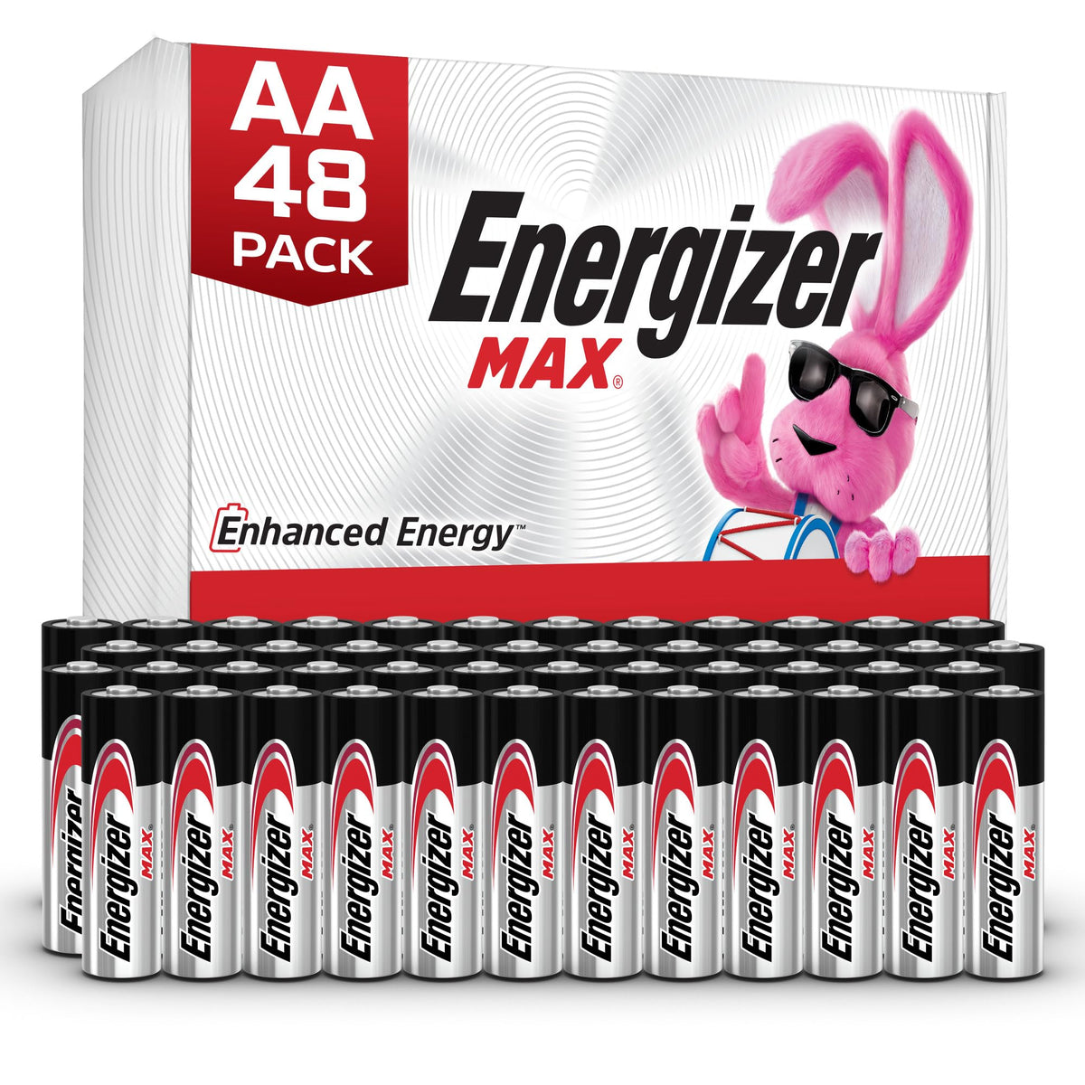 Energizer AA and AAA Batteries, 48 Count, Combo Pack Contains 24 Max Double A and 24 Max Triple A Batteries