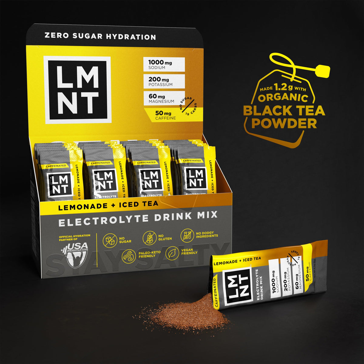 LMNT Zero Sugar Electrolytes - Raspberry Salt | Drink Mix | 30-Count