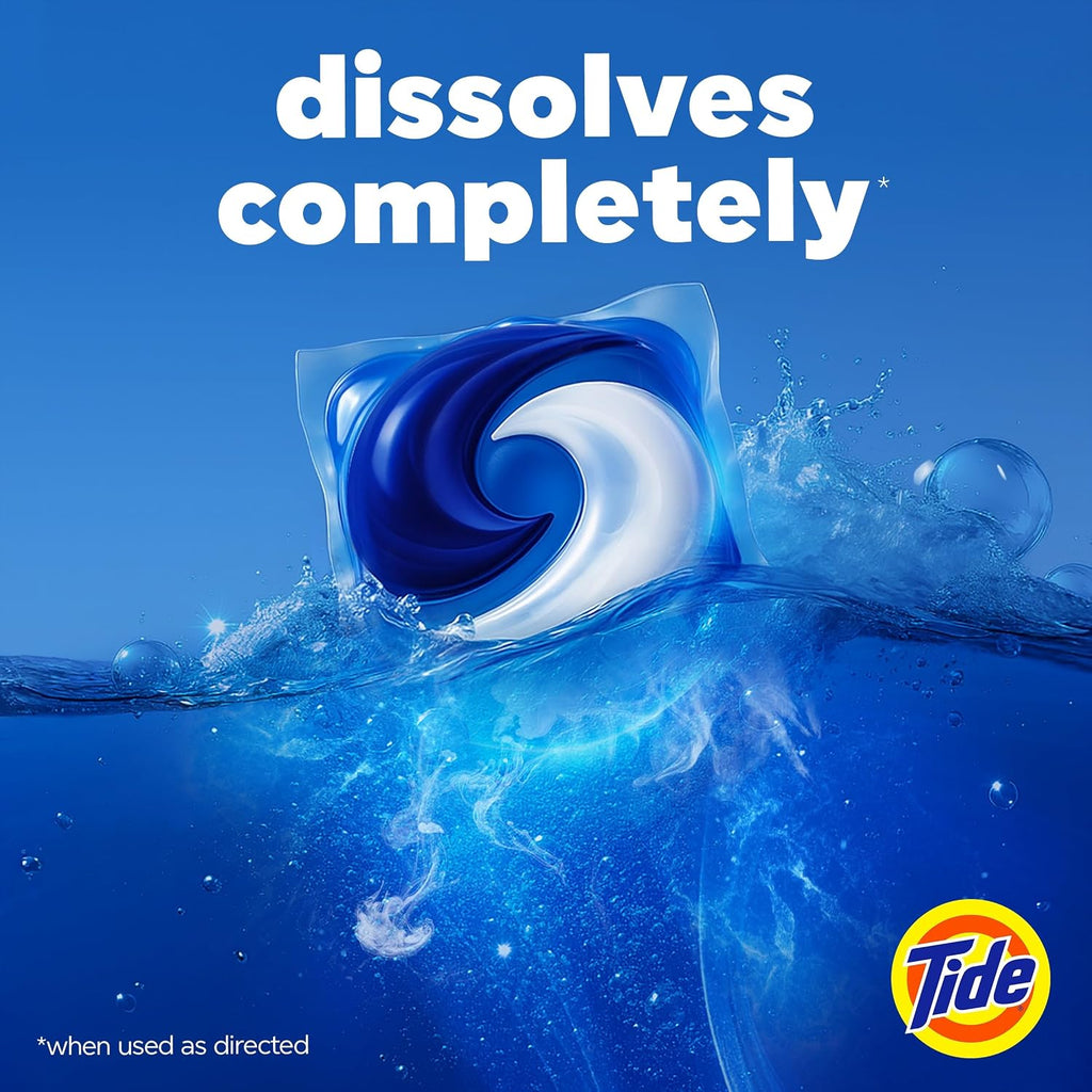 Tide PODS laundry detergent pacs, 3-in-1 Stain Remover, Odor Fighter, Color Protector, 112 Count, HE compatible, Spring Meadow Scent