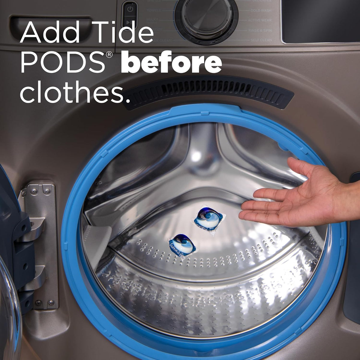 Tide PODS laundry detergent pacs, 3-in-1 Stain Remover, Odor Fighter, Color Protector, 112 Count, HE compatible, Spring Meadow Scent