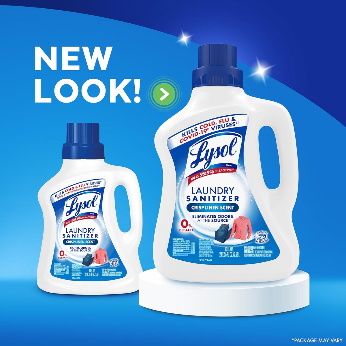 Lysol Laundry Sanitizer Liquid, Detergent Additive, Crisp Linen, 90oz