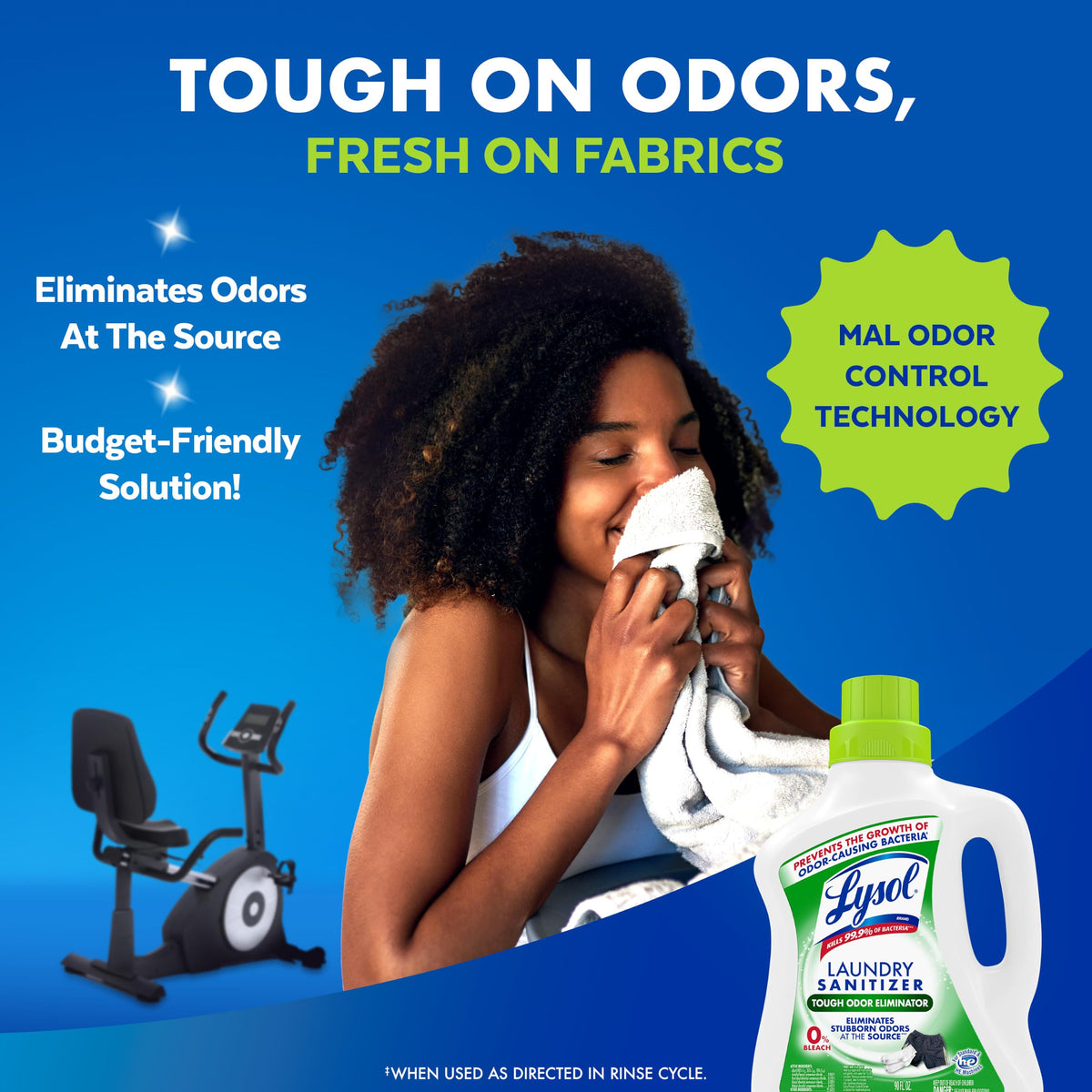 Lysol Laundry Sanitizer Liquid, Detergent Additive, Crisp Linen, 90oz