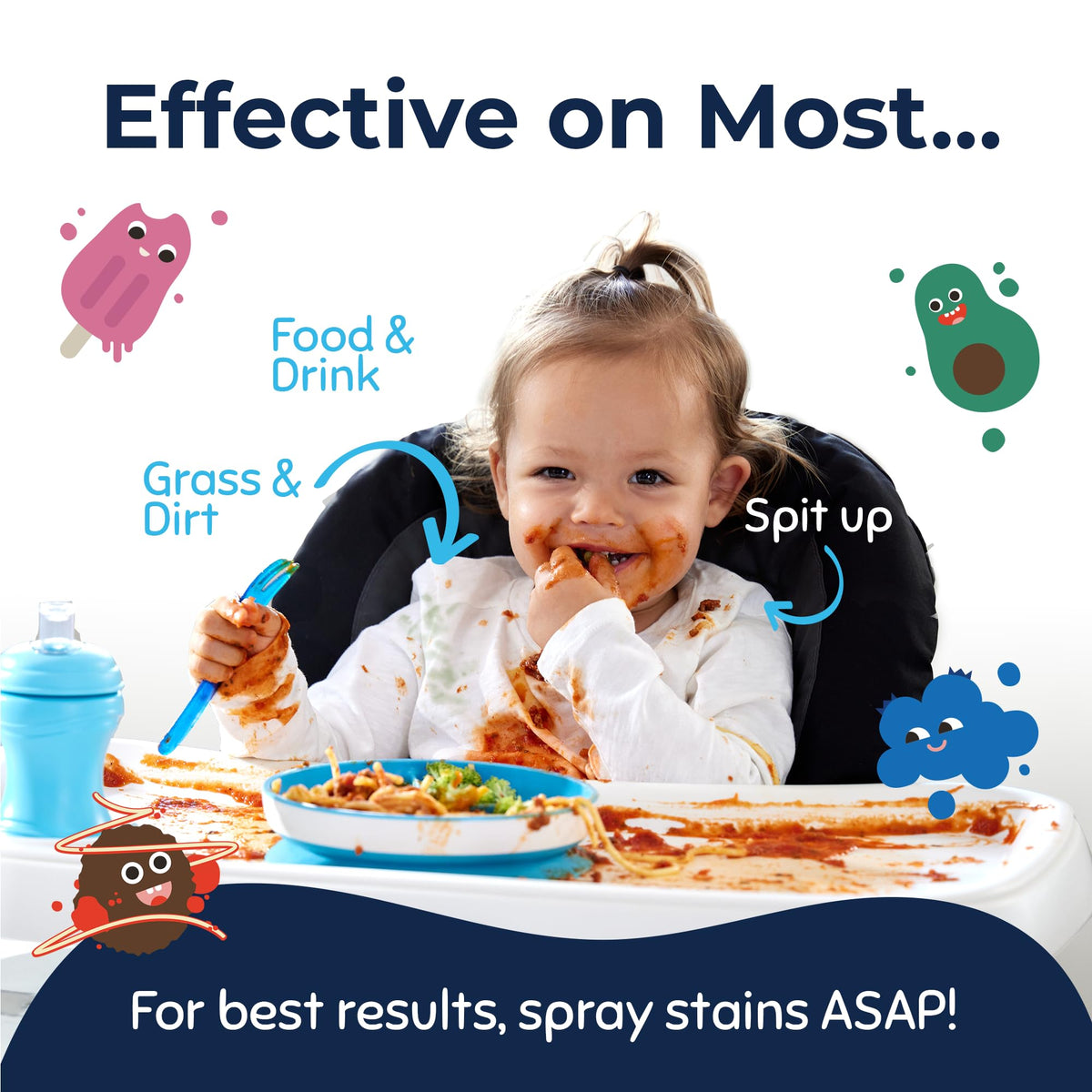 Miss Mouth's Messy Eater Stain Treater Spray, Laundry Stain Remover, 4 Oz