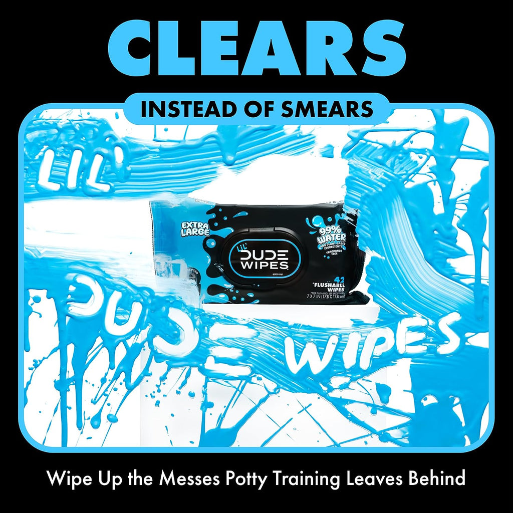 DUDE Wipes Unscented Adult Flushable Wet Wipes, Sensitive Skin, 288 Count