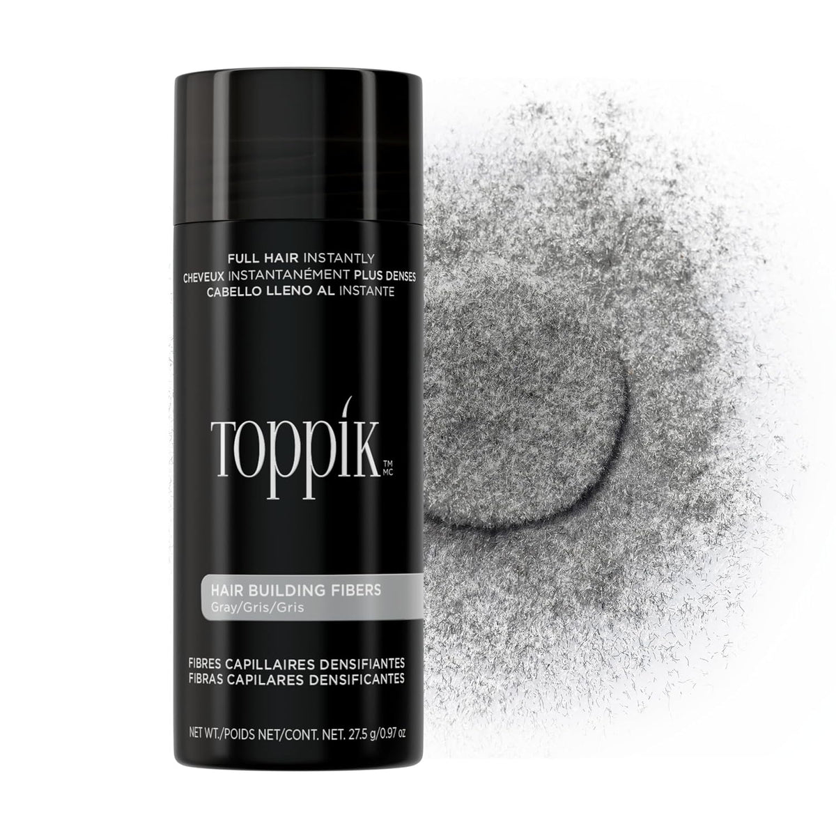 Toppik Hair Building Fibers, Fill In Fine or Thinning Hair Instantly Thicker, Fuller Looking Hair 9 Shades,4 size options