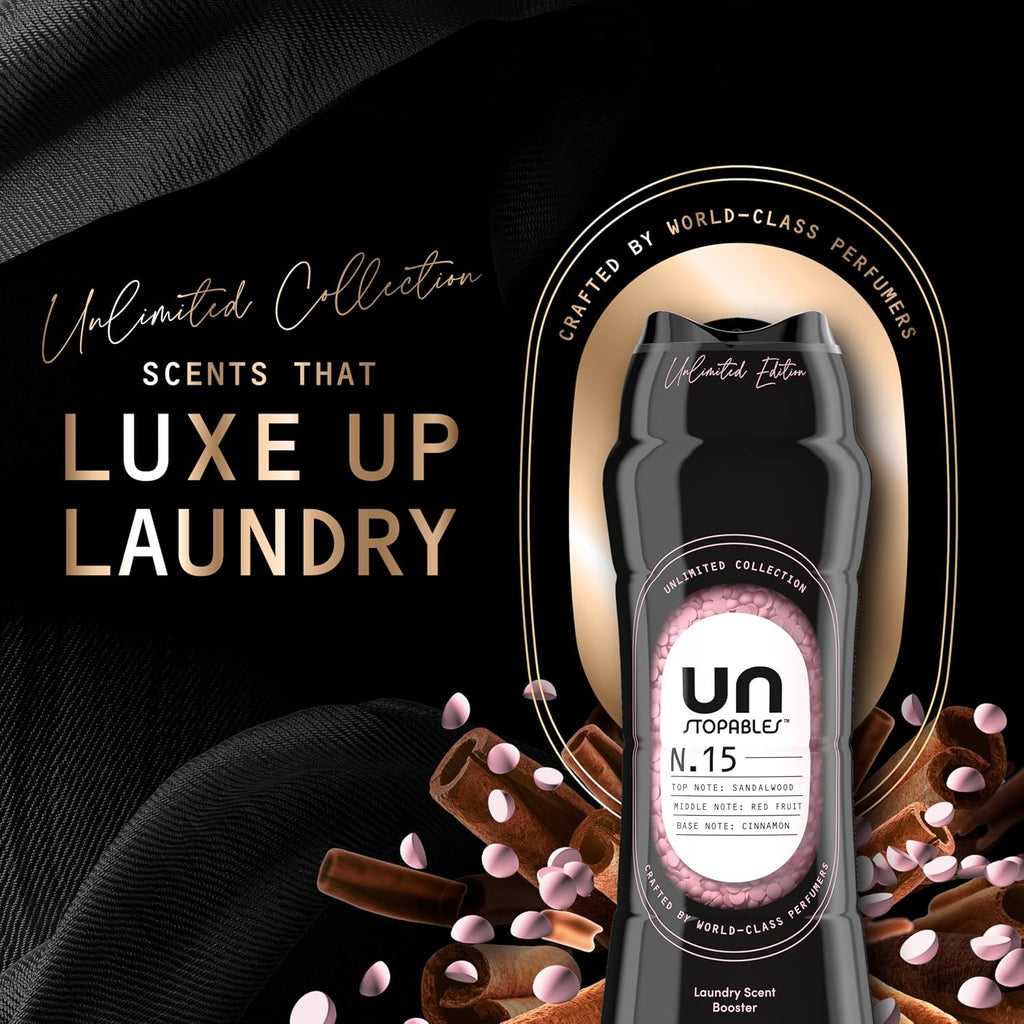 Downy Unstopables Unlimited Collection In Wash Laundry Scent Booster Beads, No. 26, Fine Fragrance, Long Lasting Fresh Scent Beads, 21.1 oz