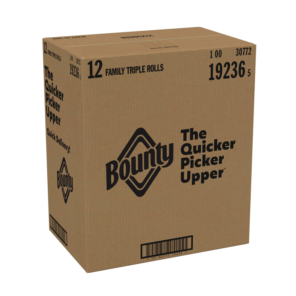 Bounty Quick Size Paper Towels, White, 8 Family Rolls