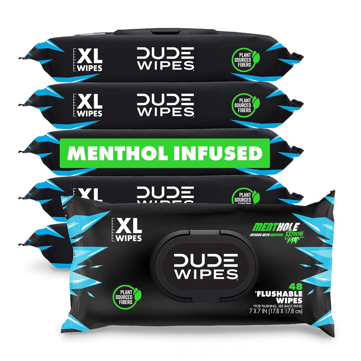 DUDE Wipes Unscented Adult Flushable Wet Wipes, Sensitive Skin, 288 Count