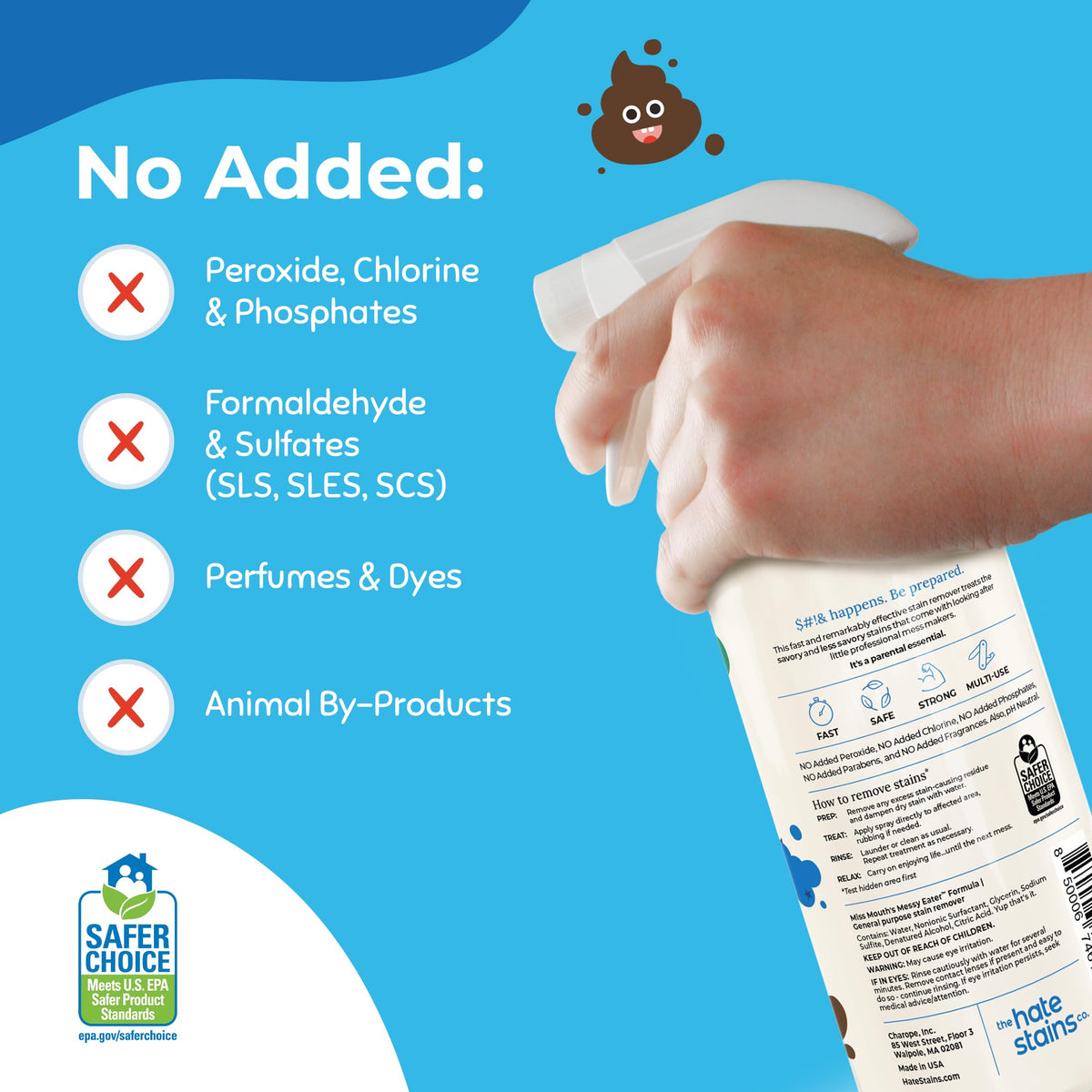 Miss Mouth's Messy Eater Stain Treater Spray, Laundry Stain Remover, 4 Oz