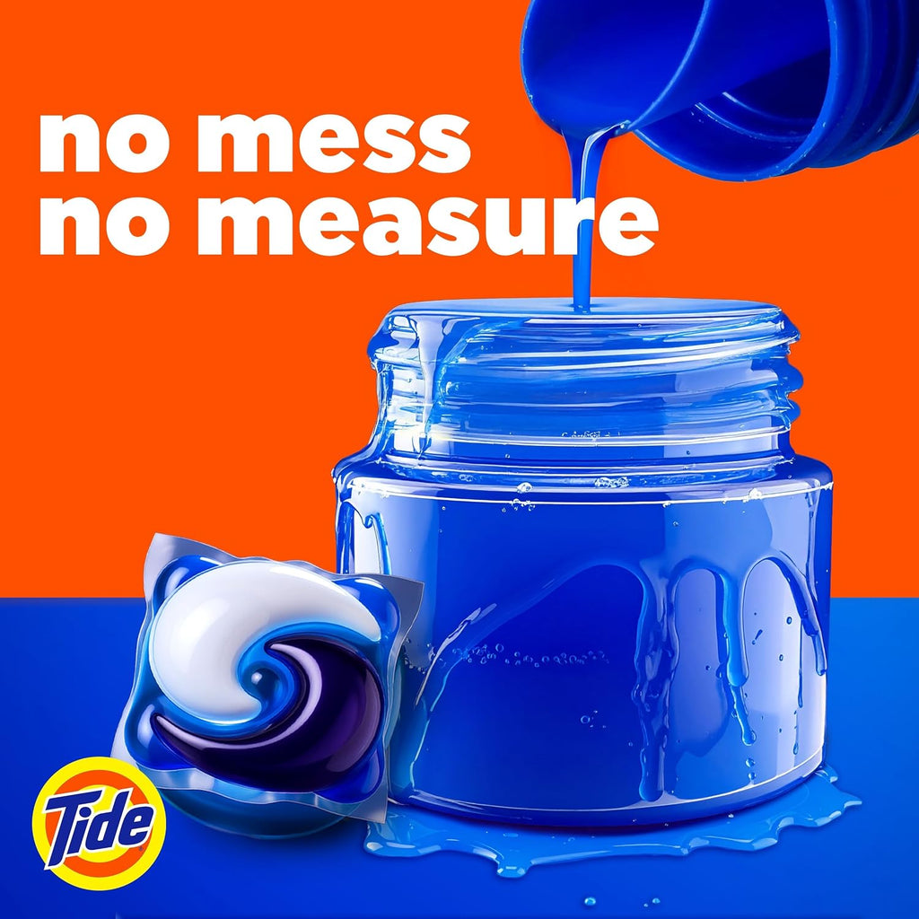 Tide PODS laundry detergent pacs, 3-in-1 Stain Remover, Odor Fighter, Color Protector, 112 Count, HE compatible, Spring Meadow Scent