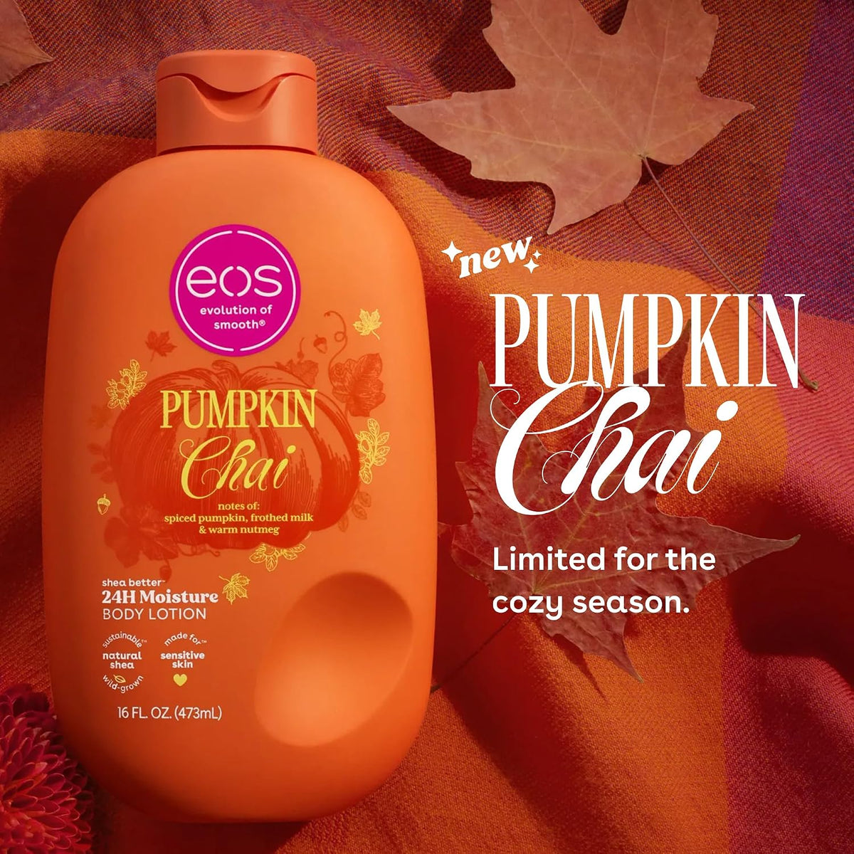 eos Shea Better Body Lotion- Strawberry Dream, with Natural Shea, 16 fl oz