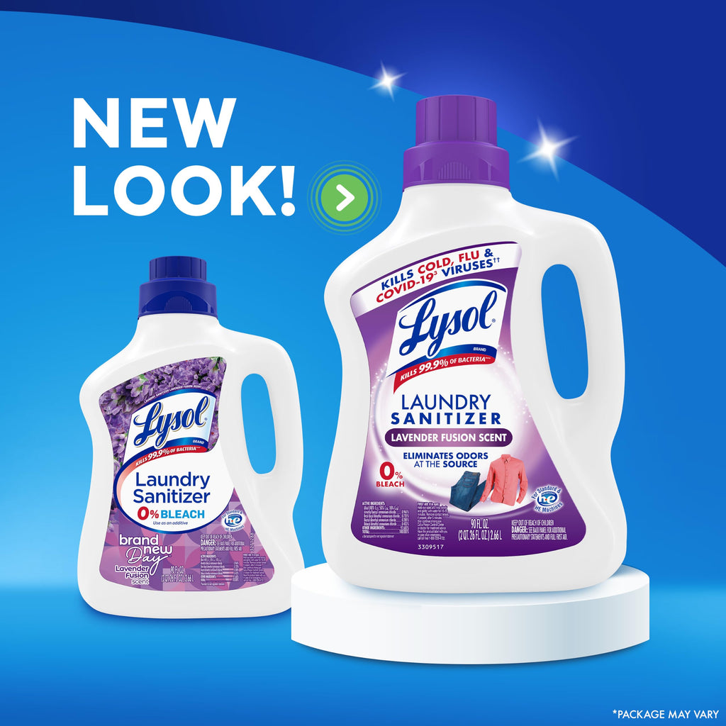 Lysol Laundry Sanitizer Liquid, Detergent Additive, Crisp Linen, 90oz