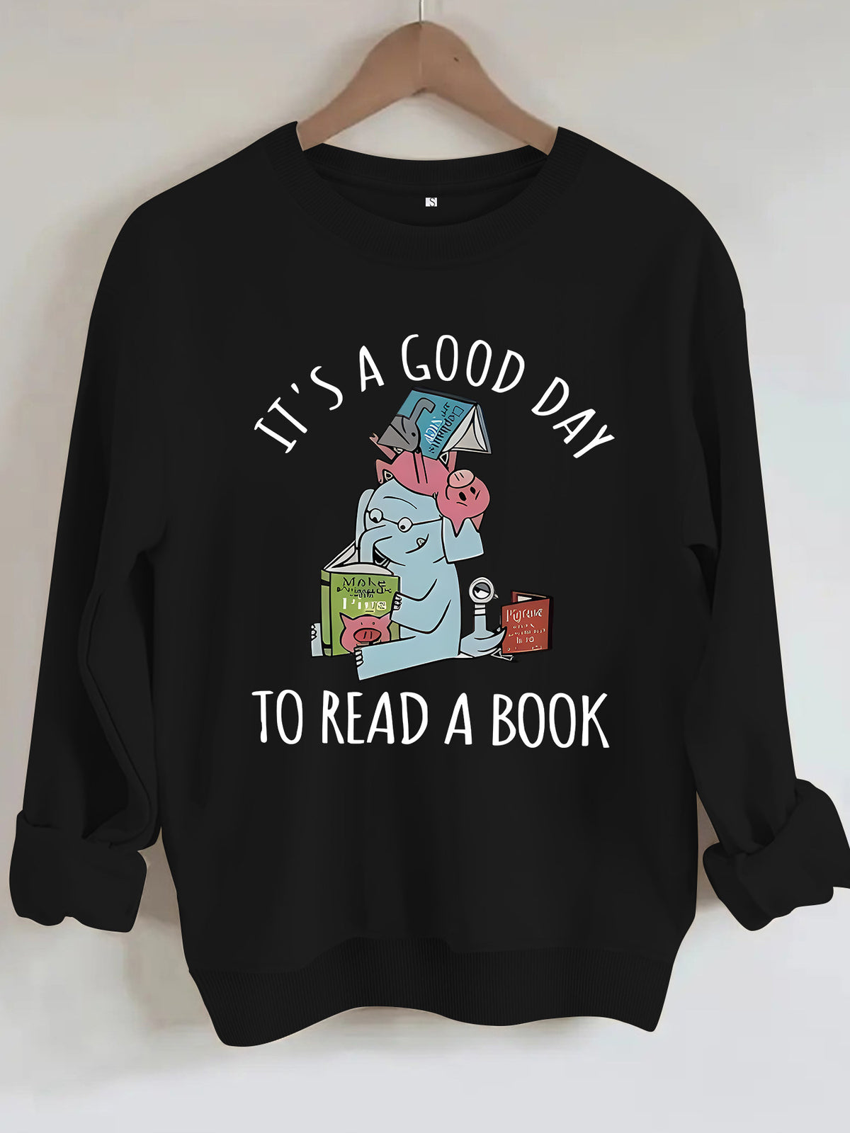 Elephant patterned pullover shirt