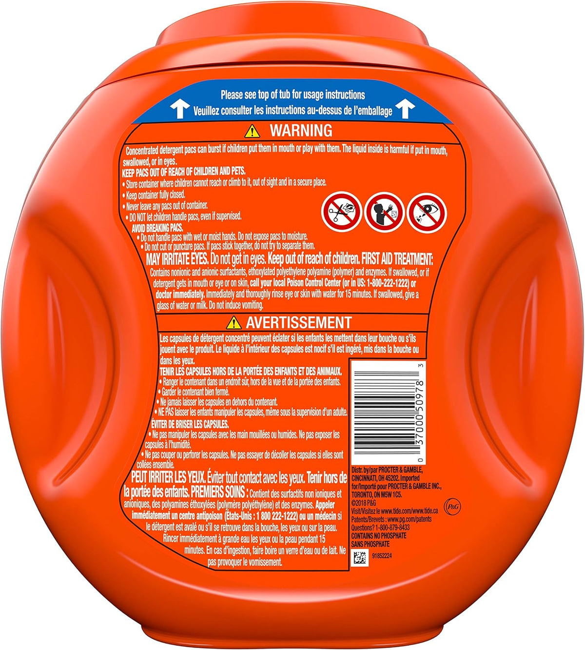 Tide PODS laundry detergent pacs, 3-in-1 Stain Remover, Odor Fighter, Color Protector, 112 Count, HE compatible, Spring Meadow Scent