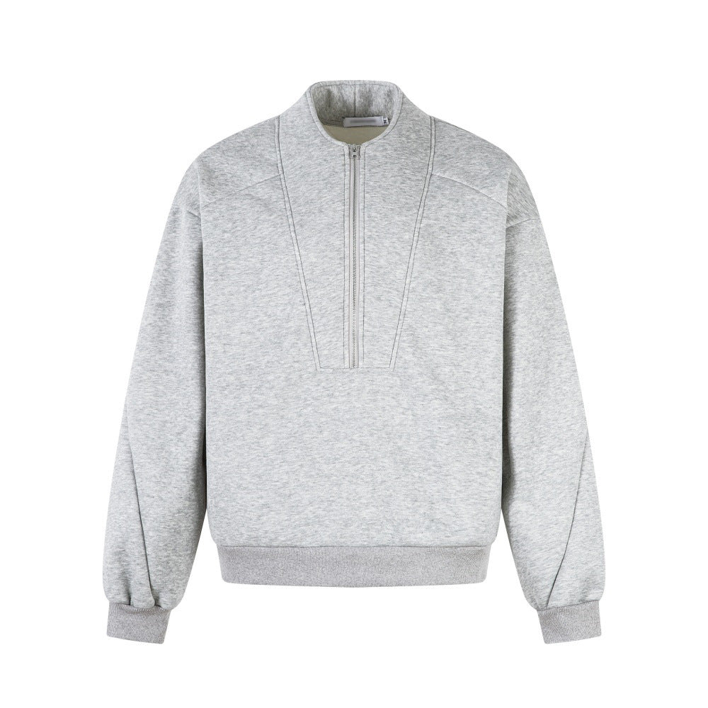 Half zip pullover sweatshirt