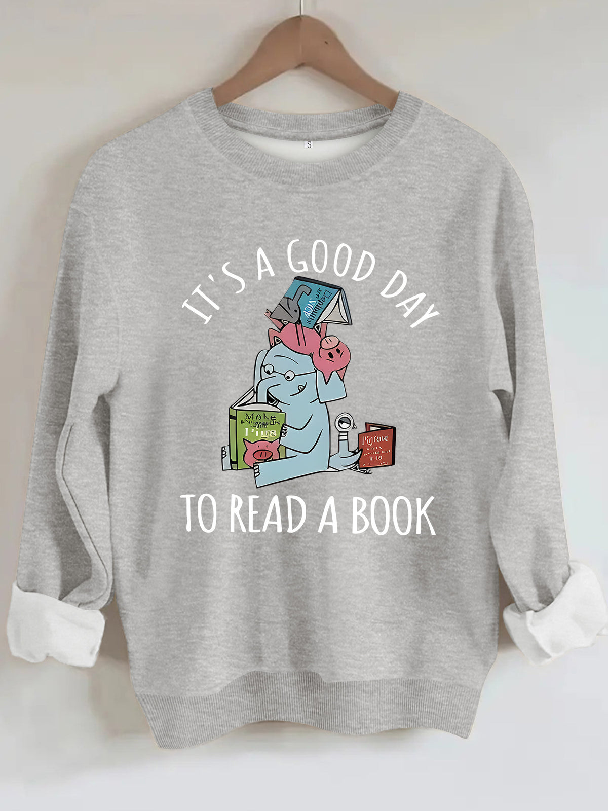 Elephant patterned pullover shirt